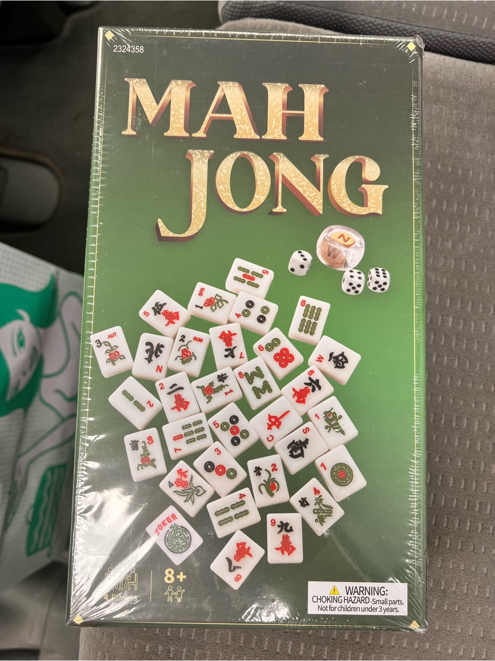 Mah Jong Set - Green Box with White Tiles